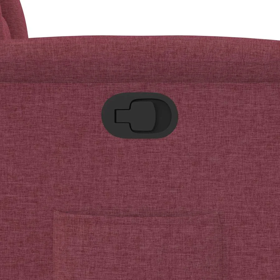 Fauteuil inclinable Rouge bordeaux Tissu - 9