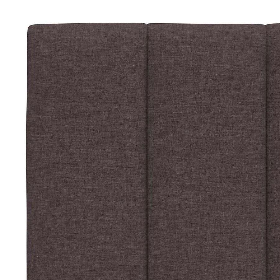 Coussin de tête de lit Hanko marron foncé 90 cm tissu - 7
