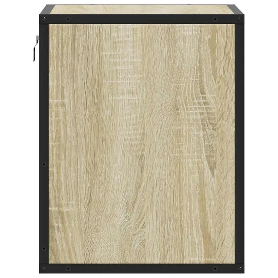Table de chevet murale chêne sonoma 40x31x39,5 cm - 6