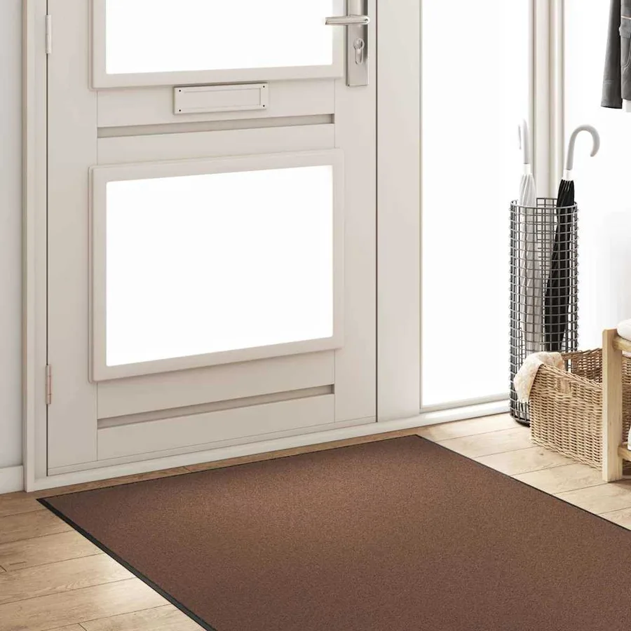 Tapis d'entrée Marron et Noir 120 x 350 cm 100% Polyamide - 3
