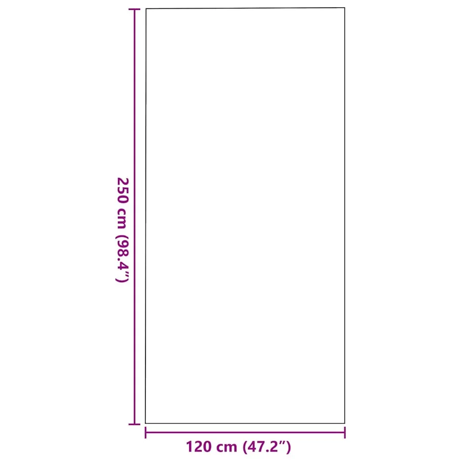 Tapis d'entrée Marron et Noir 120 x 250 cm 100% Polyamide - 7