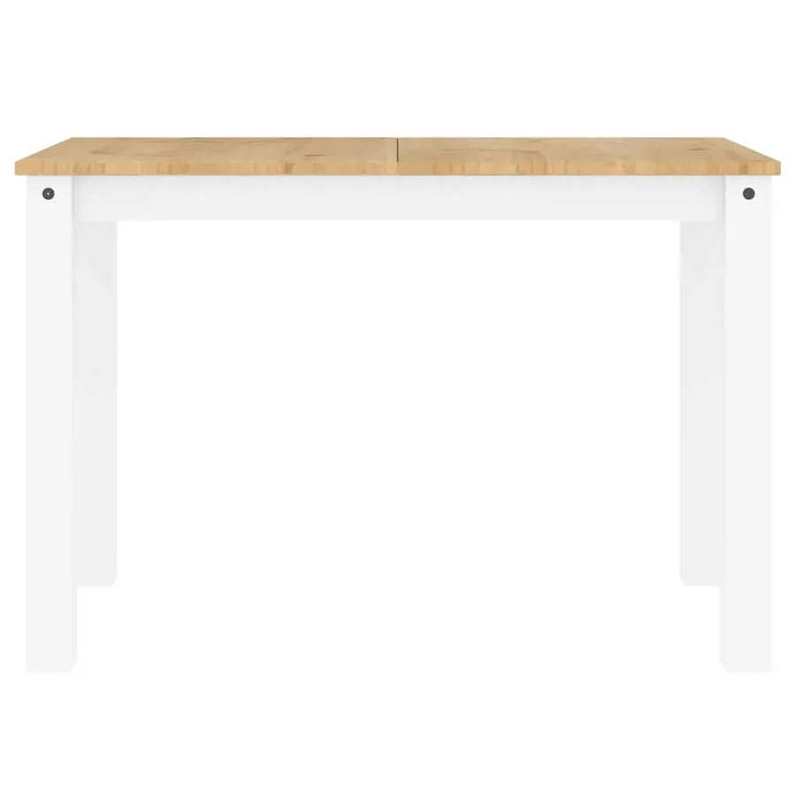 Ensemble à manger PANAMA 3 pcs blanc bois de pin massif - 9