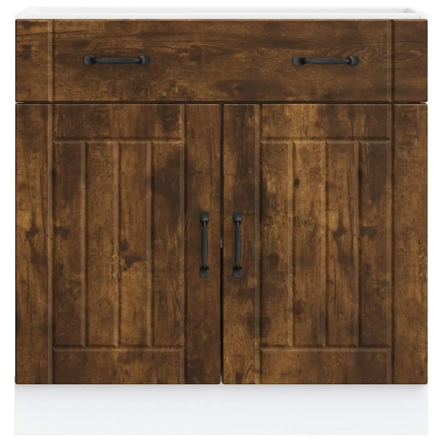 Armoire de cuisine Lucca chêne fumé bois ingénierie - 3