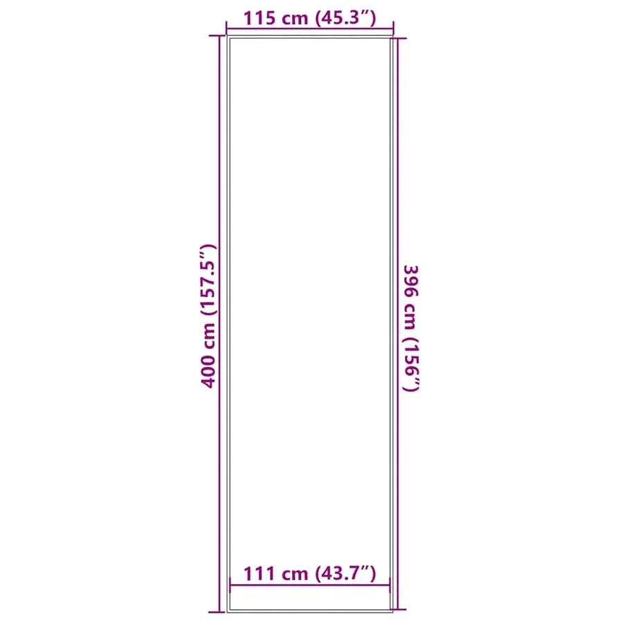 Paillasson marron 115x400 cm - 7