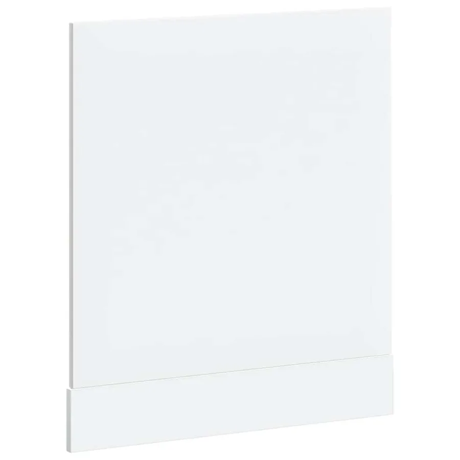 Panneau de lave-vaisselle Lucca blanc brillant bois ingénierie - 6