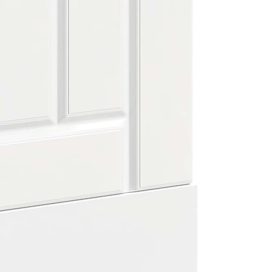 Panneau de lave-vaisselle Lucca blanc brillant bois ingénierie - 7