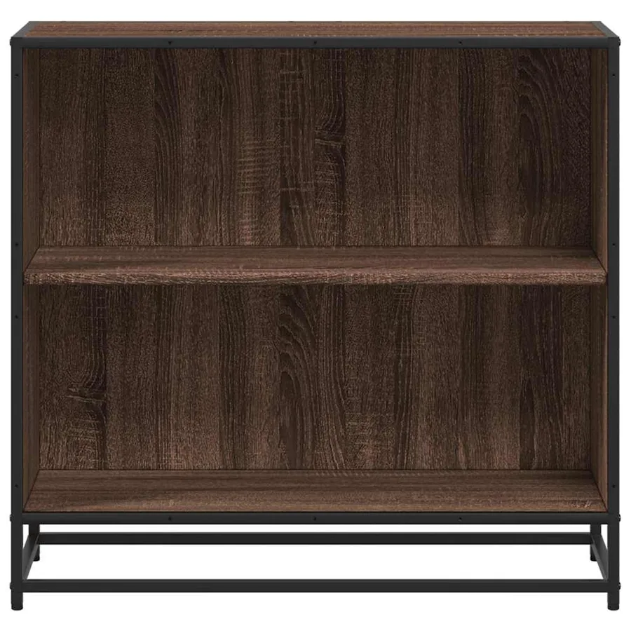 Bibliothèque chêne marron 80,5x35x76 cm bois d'ingénierie - 4