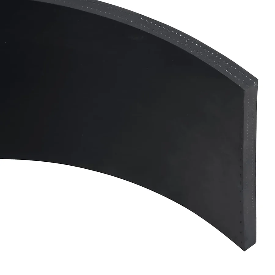 Bordure en caoutchouc de chasse-neige noir 180x15x1 cm - 4