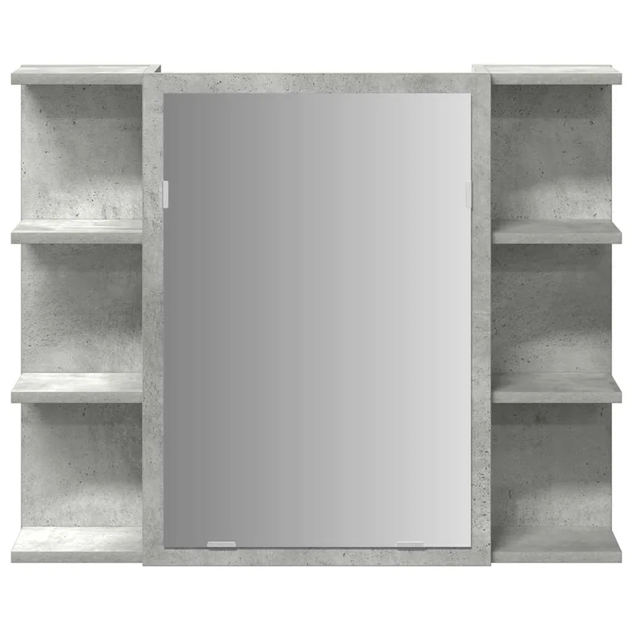 Ensemble de meubles de salle de bain 4 pcs gris béton - 10