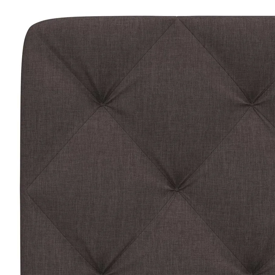 Coussin de tête de lit marron foncé 90 cm tissu - 7