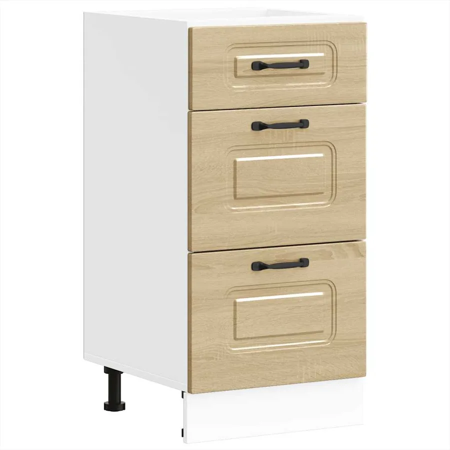 Armoire de cuisine Kalmar chêne sonoma bois d'ingénierie - 2