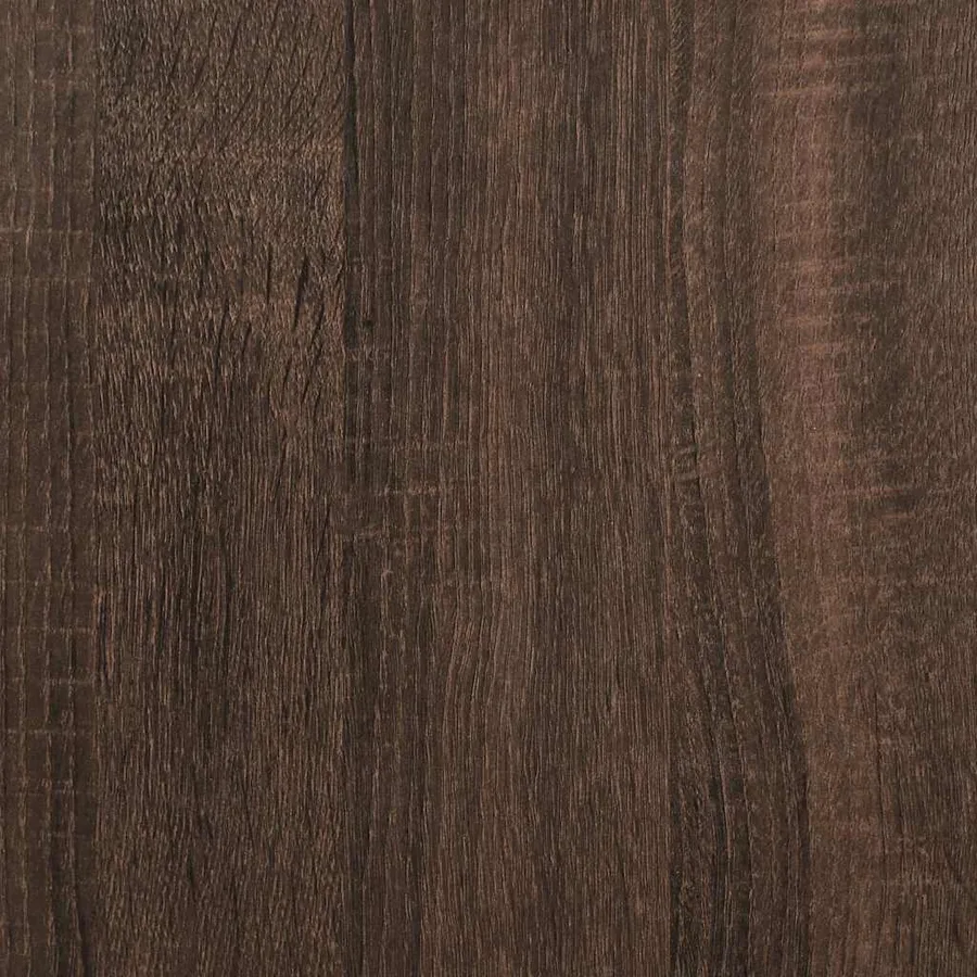 Commode chêne marron 70x41x56 cm bois d'ingénierie - 9