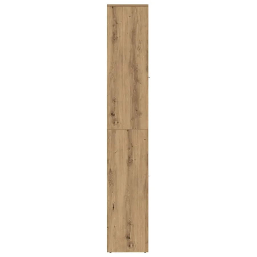 Armoire de salle de bain chêne artisanal 30x30x183,5 cm - 7