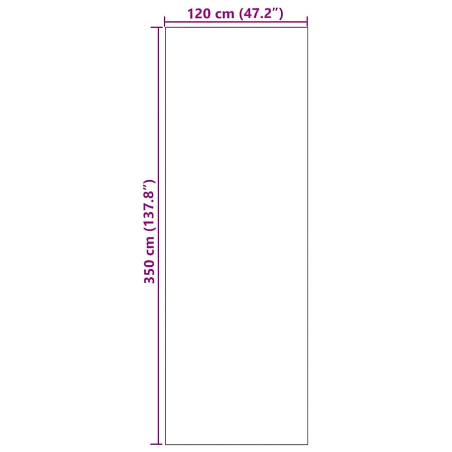 Tapis d'entrée Rose et Noir 120 x 350 cm 100% Polyamide - 7