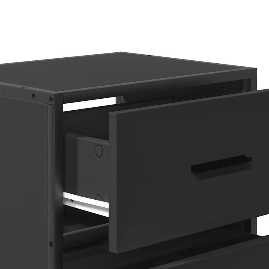 Tables de chevet murales 2 pcs noir 40x31x39,5 cm - 10
