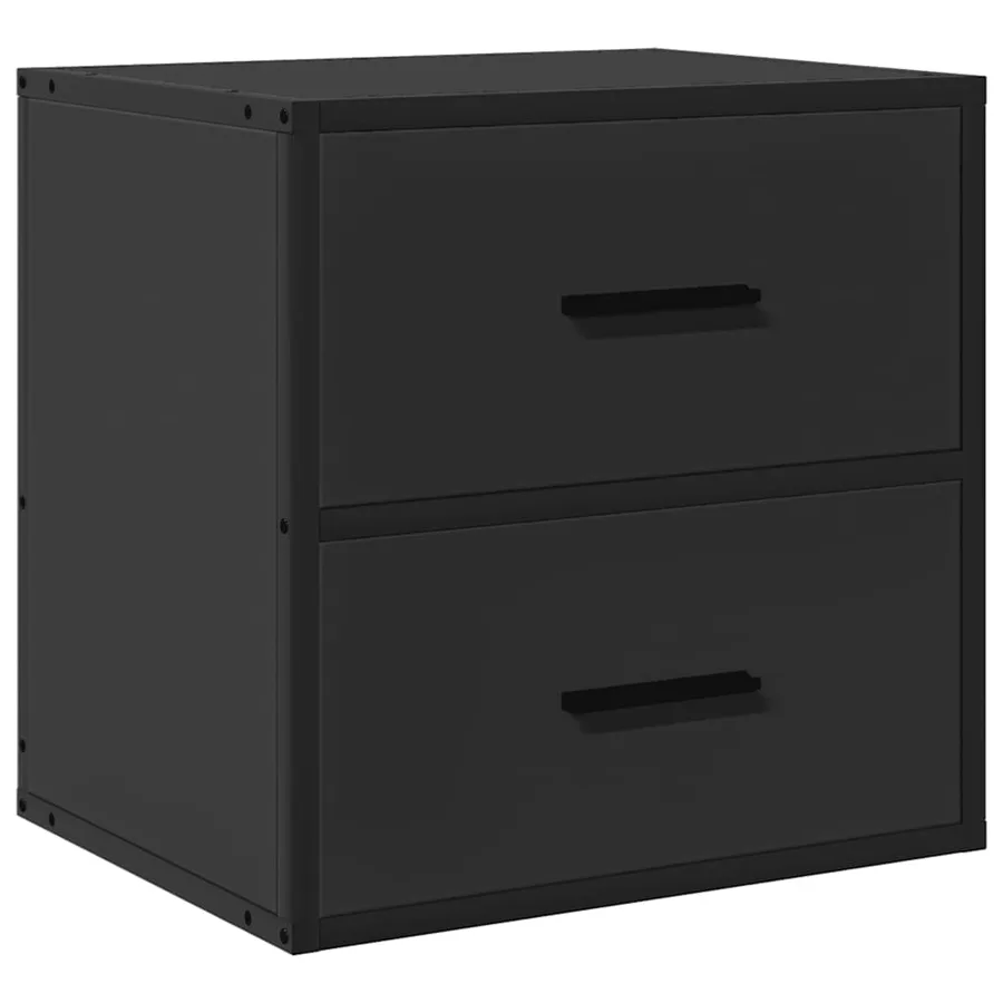 Tables de chevet murales 2 pcs noir 40x31x39,5 cm - 6