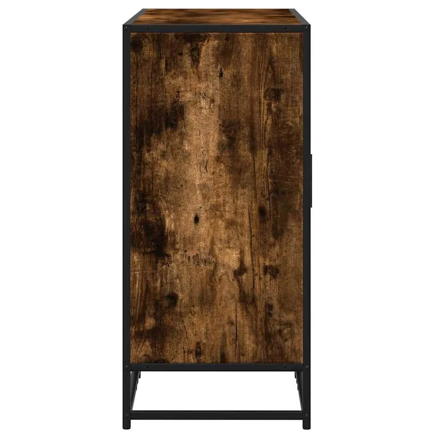 Buffet chêne fumé 94x35x76 cm bois d'ingénierie - 5