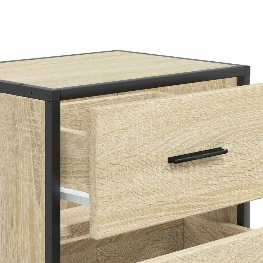 Tables de chevet murales 2 pcs chêne sonoma 40x31x39,5 cm - 10