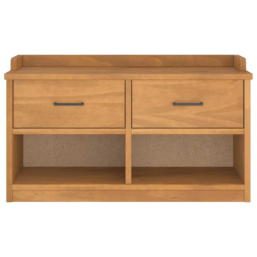 Banc de couloir SANDNES 87x40x50 cm bois de pin massif - 5