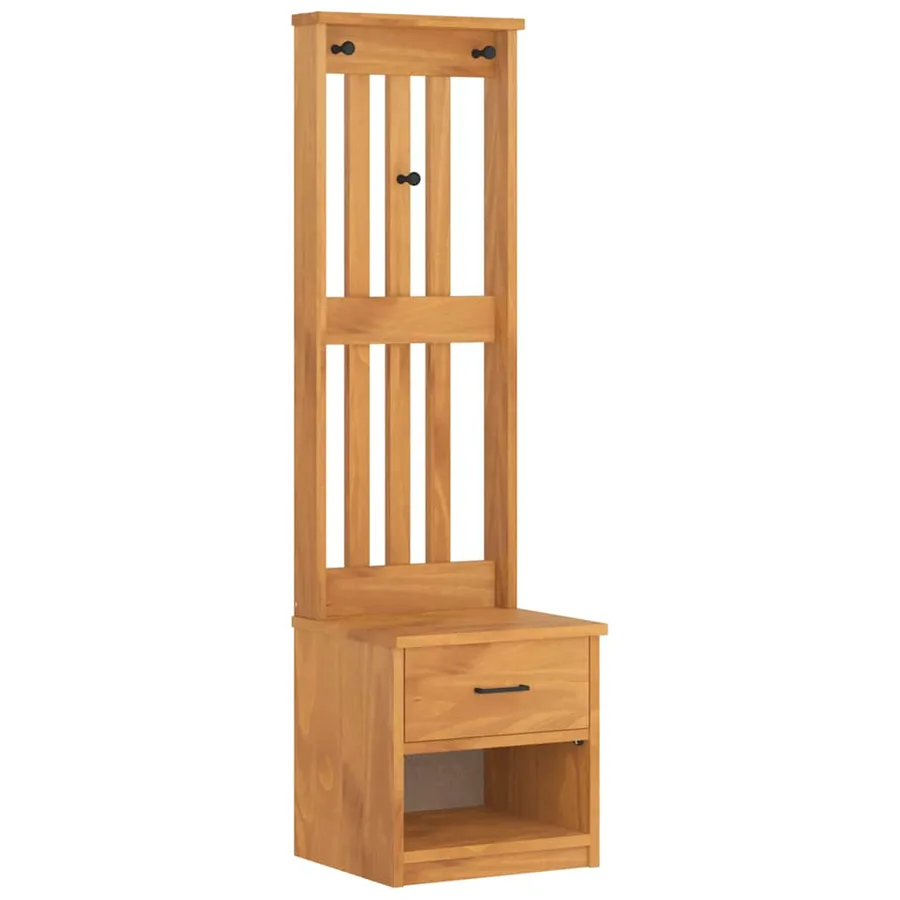 Portemanteau SANDNES 45x40x159,5 cm bois massif pin - 2