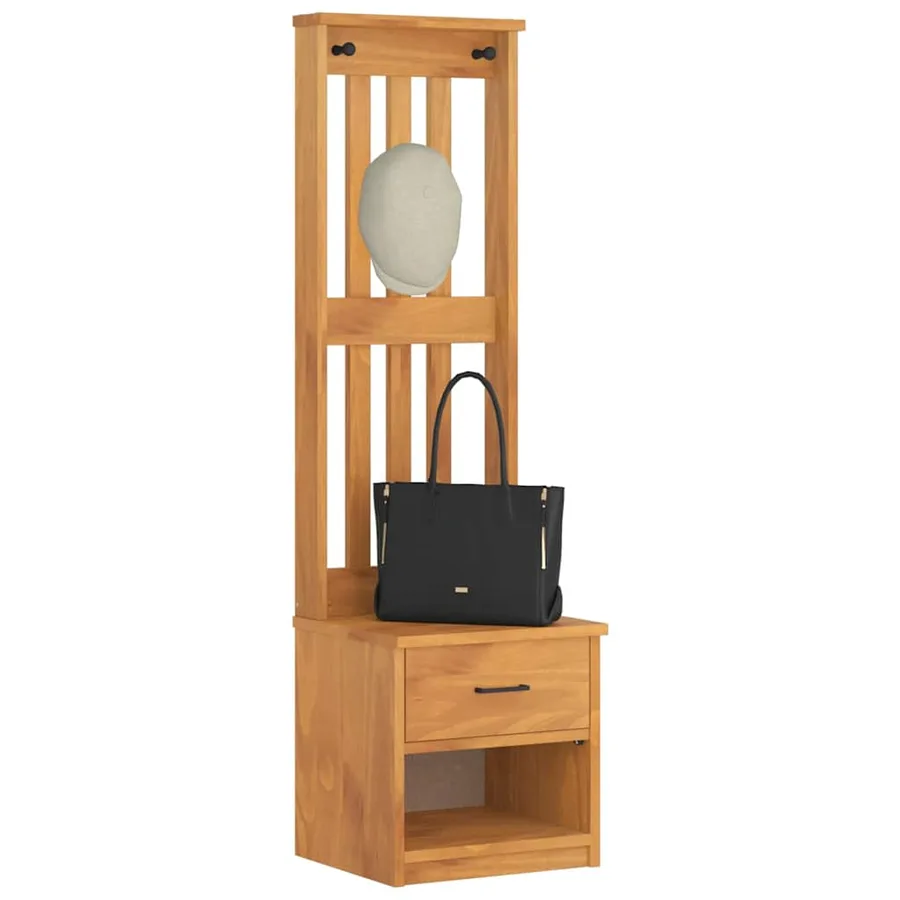 Portemanteau SANDNES 45x40x159,5 cm bois massif pin - 4