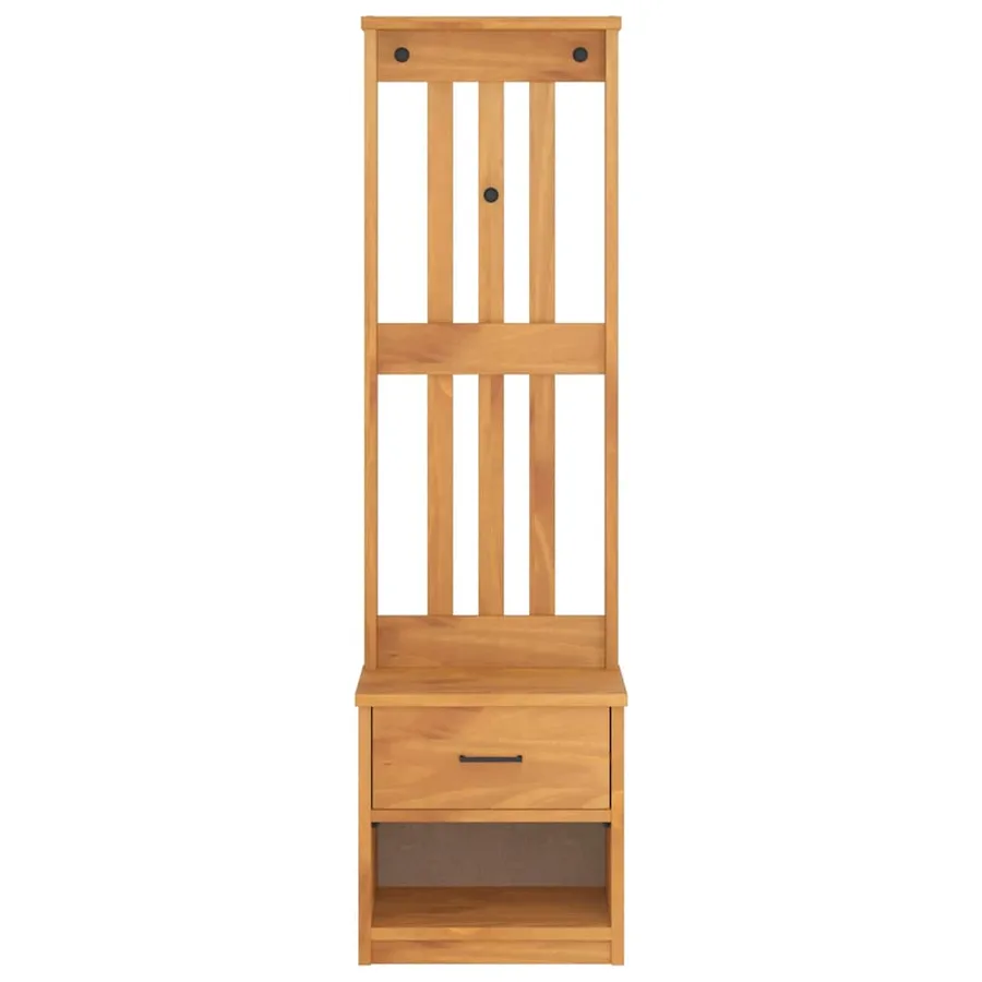 Portemanteau SANDNES 45x40x159,5 cm bois massif pin - 5