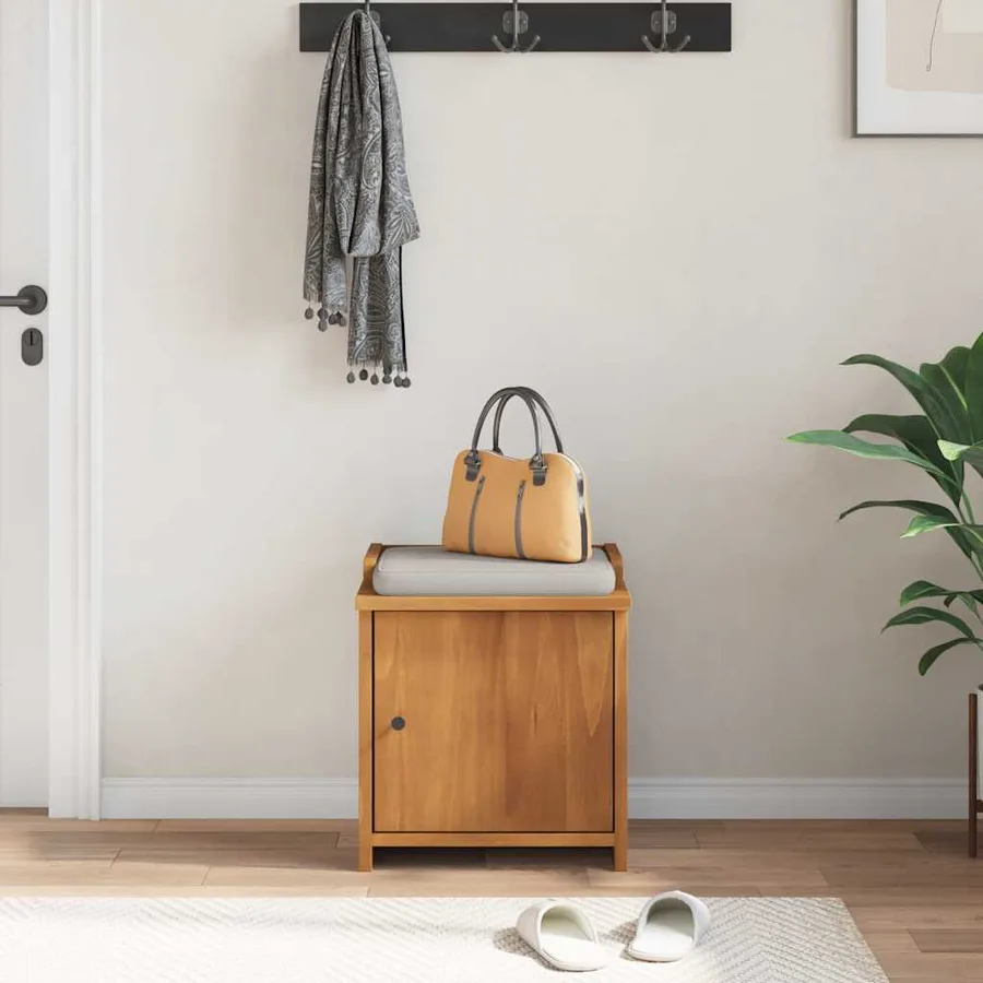 Banc de couloir SANDNES 45x40x50 cm bois de pin massif - 3