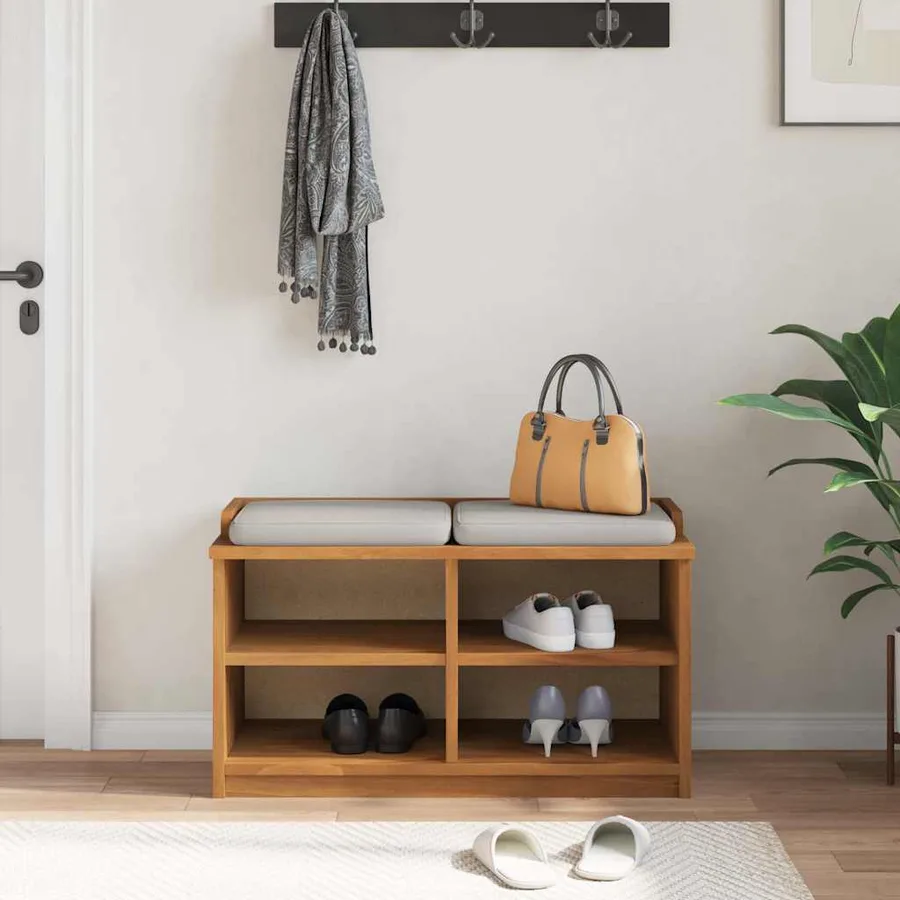 Banc de couloir SANDNES 87x40x50 cm bois de pin massif - 3
