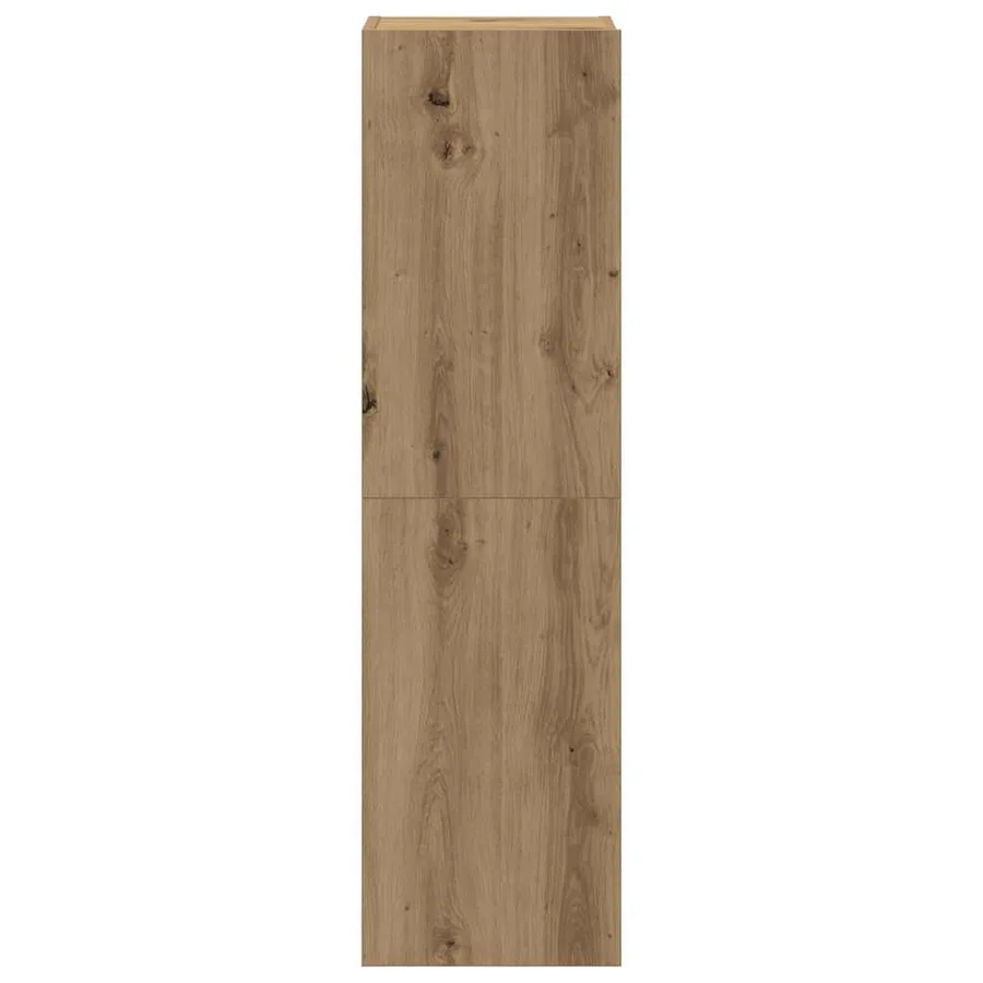 Meubles TV muraux 4 pcs chêne artisanal bois d'ingénierie - 5