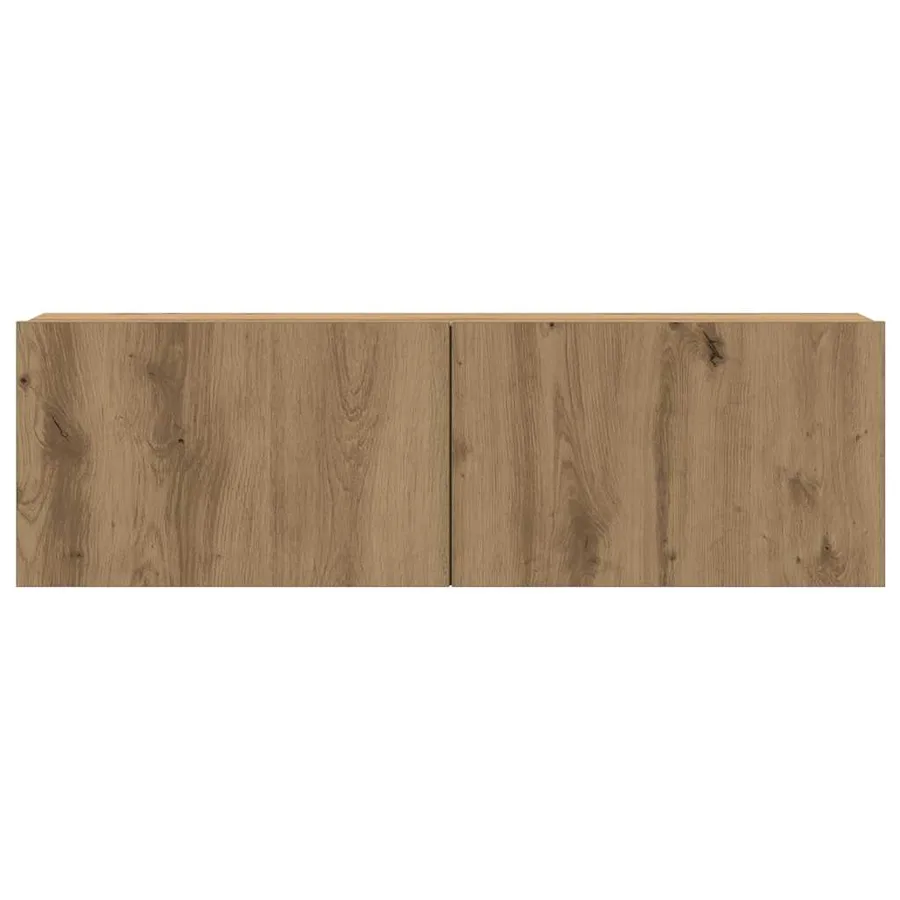 Meubles TV muraux 4 pcs chêne artisanal bois d'ingénierie - 7