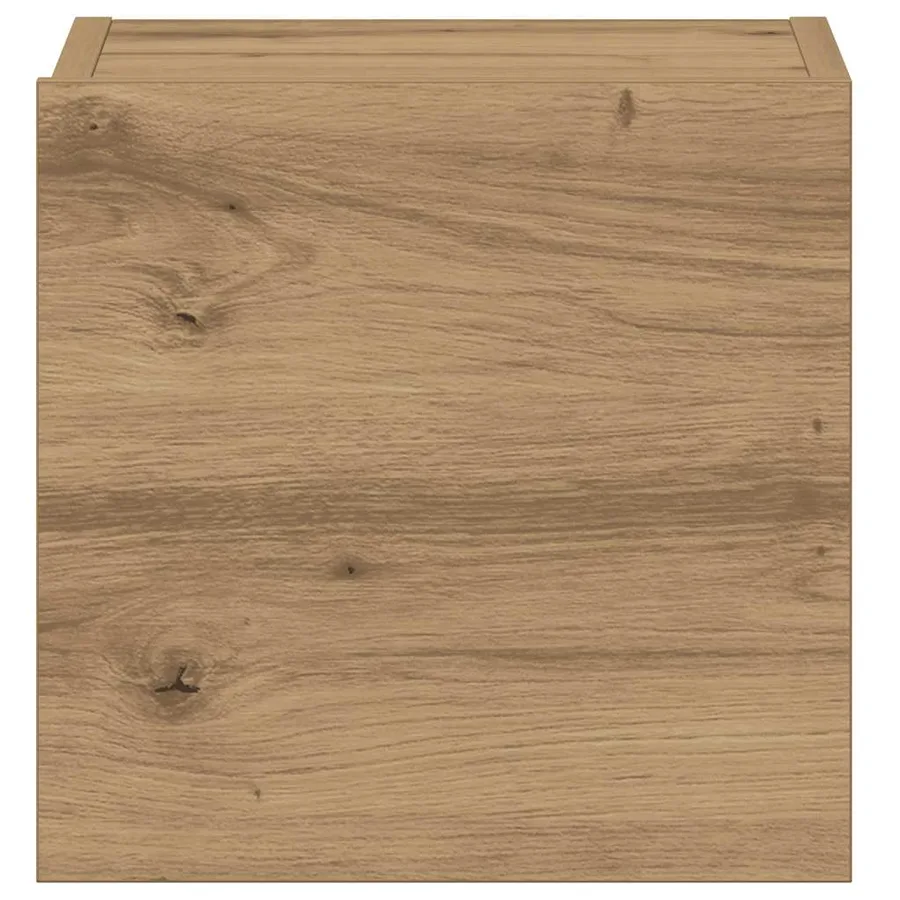 Meubles TV muraux 3 pcs chêne artisanal bois d'ingénierie - 9