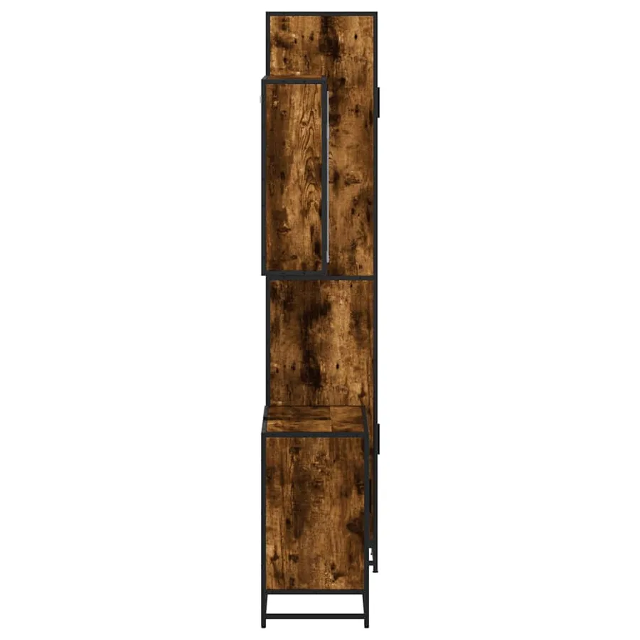 Ensemble de meubles de salle de bain 3 pcs Chêne fumé - 6