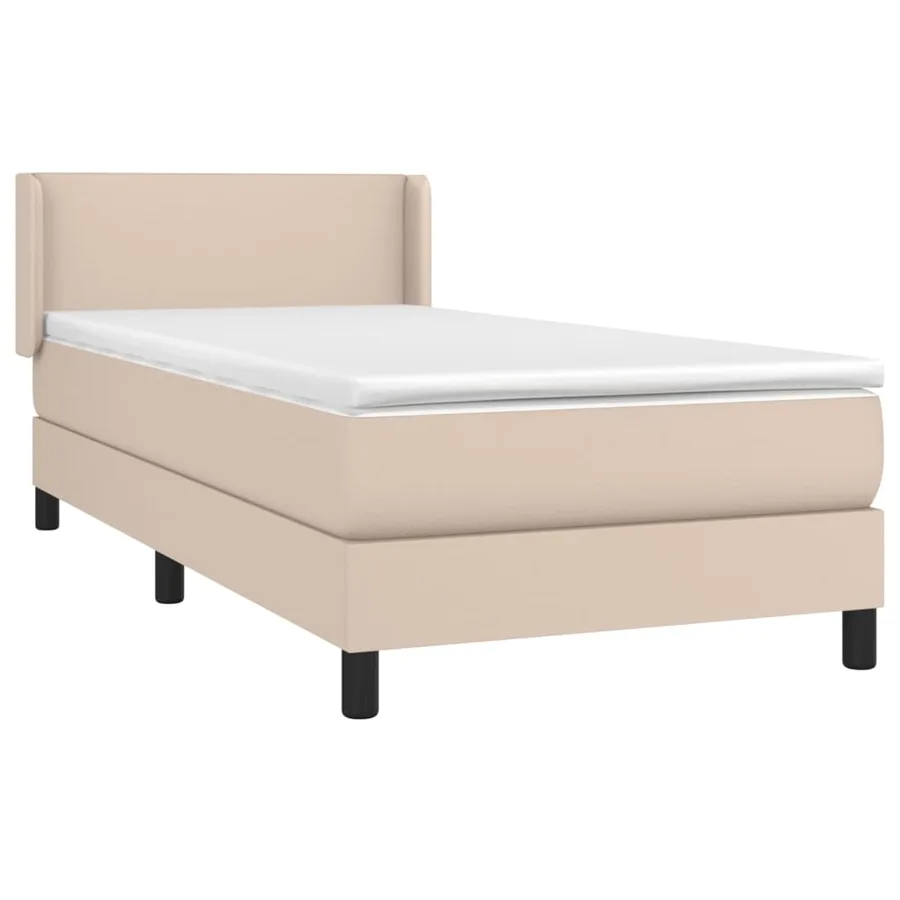 Sommier à lattes de lit avec matelas Cappuccino 100x200 cm - 3
