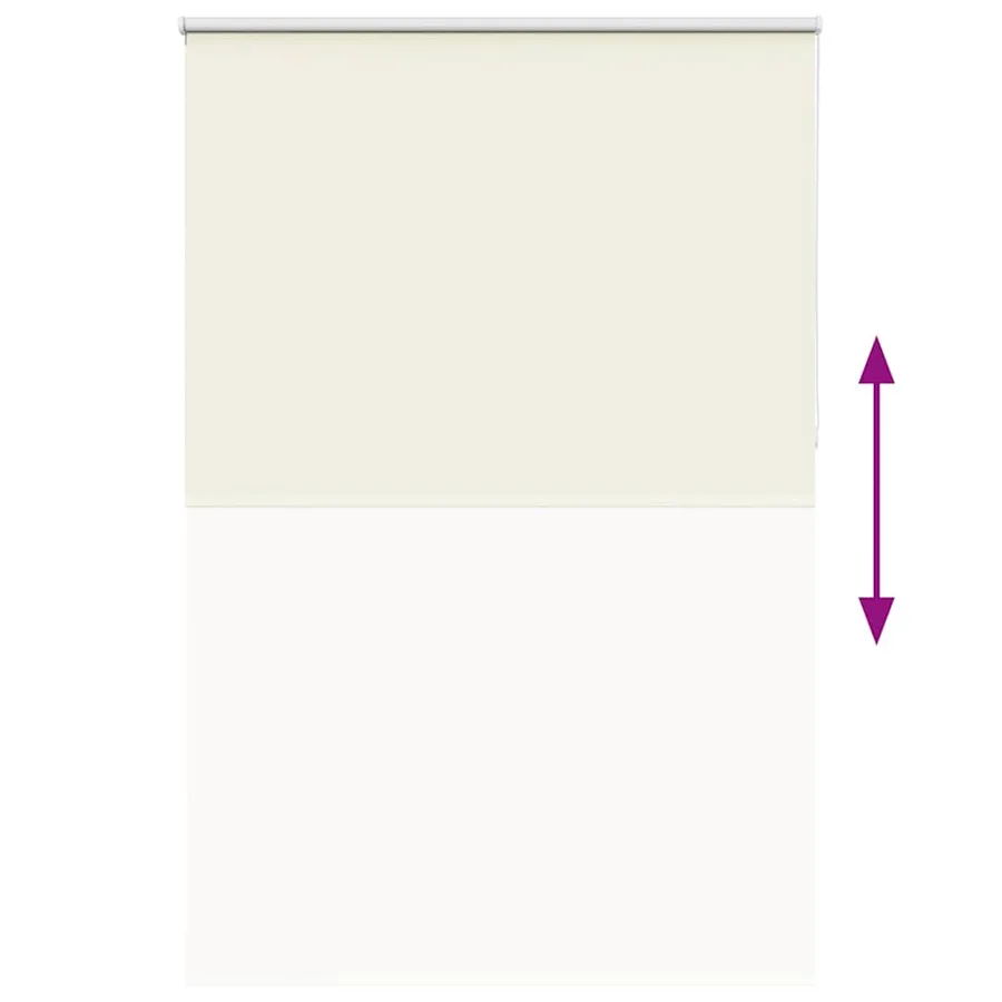 Store enrouleur occultant blanc cassé 150x230 cm largeur tissu - 5