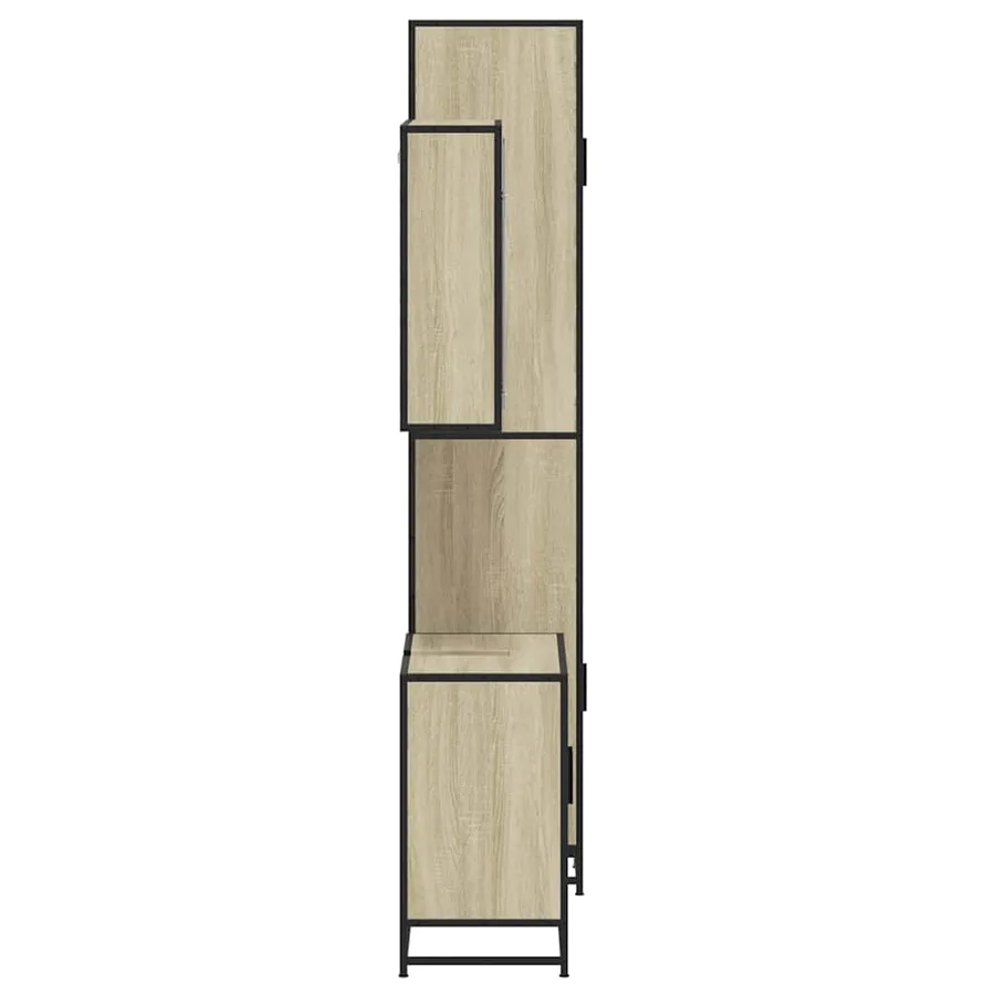 Ensemble de meubles de salle de bain 3 pcs chêne sonoma - 6