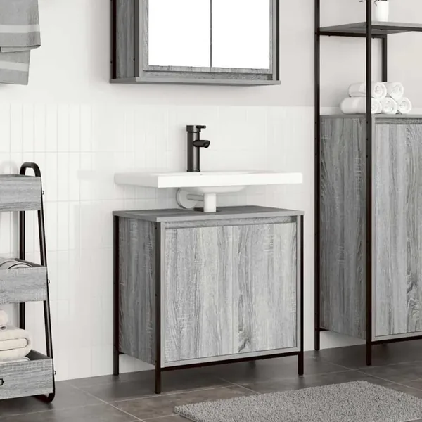 Meuble de salle de bain avec lavabo 60x34,5x60 cm