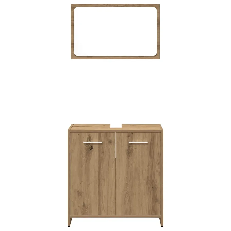 Ensemble de meubles salle de bain 3 pcs bois d'ingénierie - 5