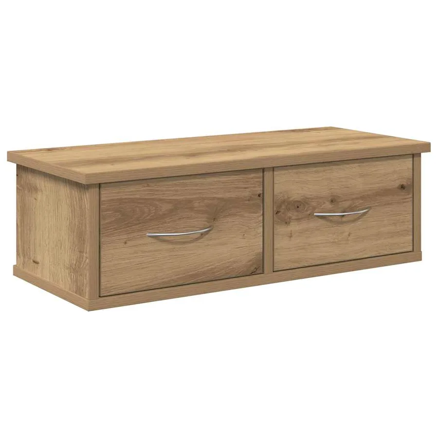 Armoire murale chêne artisanal 60x26x18,5 cm bois d'ingénierie - 2