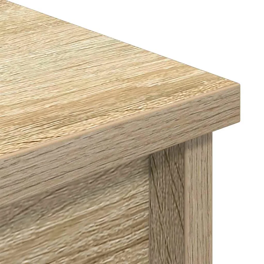 Buffet haut chêne sonoma 70x35x180 cm bois d'ingénierie - 9