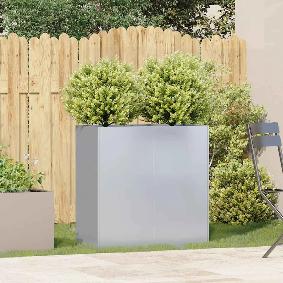 Jardinière 80x40x80 cm acier galvanisé - 3