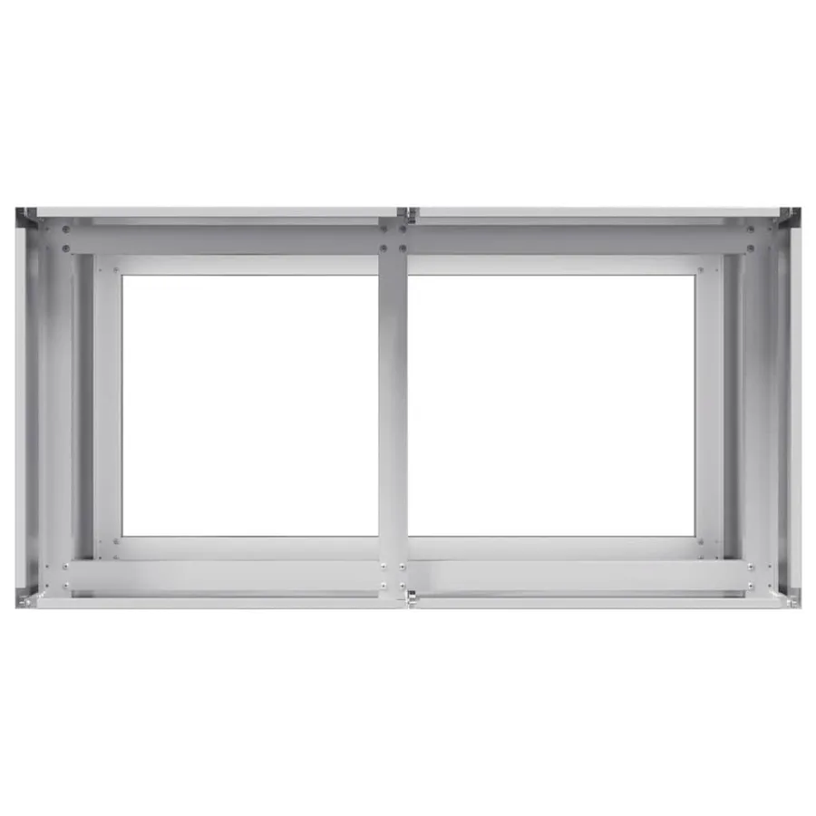 Jardinière 80x40x80 cm acier galvanisé - 5