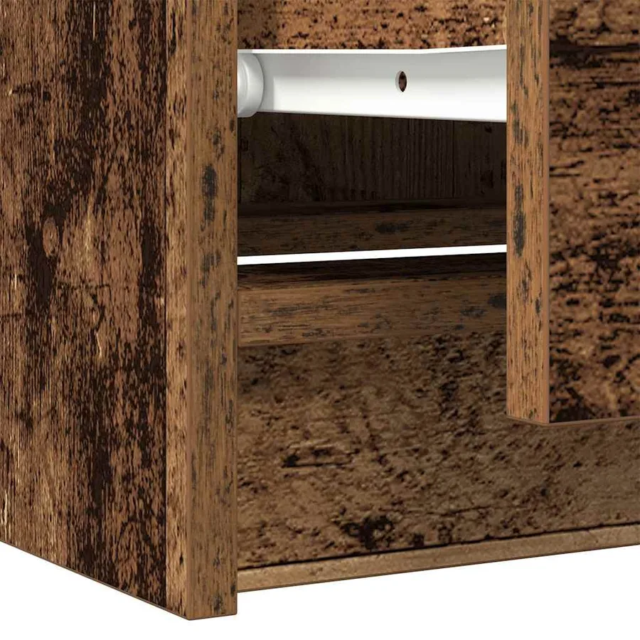 Meuble TV vieux bois 60x35x54 cm bois d'ingénierie - 10
