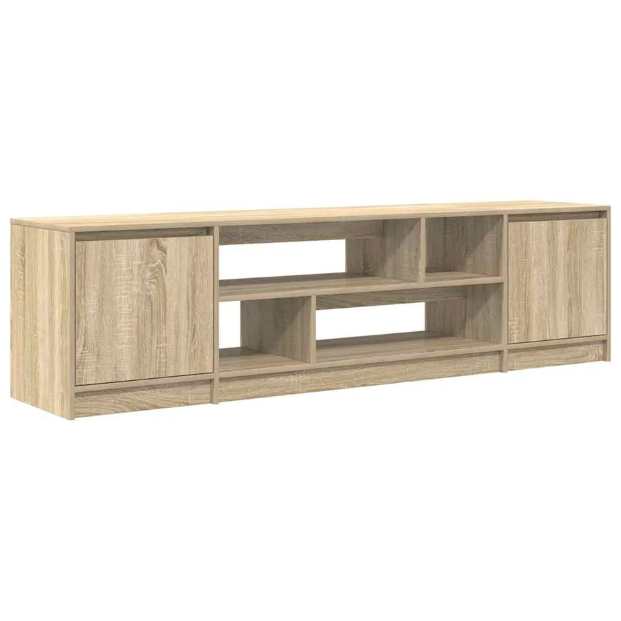 Meuble TV chêne sonoma 188,5x41x50 cm bois d'ingénierie - 2