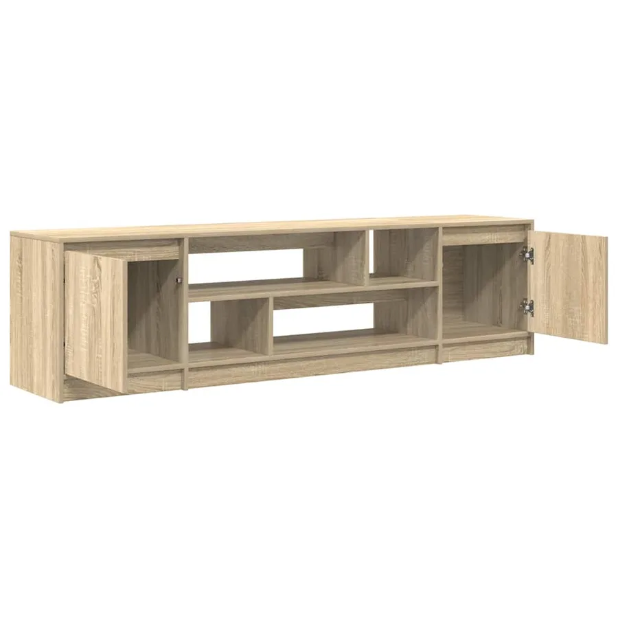 Meuble TV chêne sonoma 188,5x41x50 cm bois d'ingénierie - 5