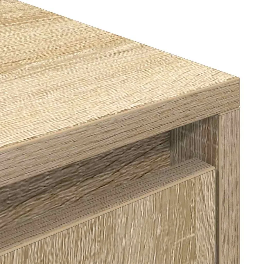 Meuble TV chêne sonoma 188,5x41x50 cm bois d'ingénierie - 9