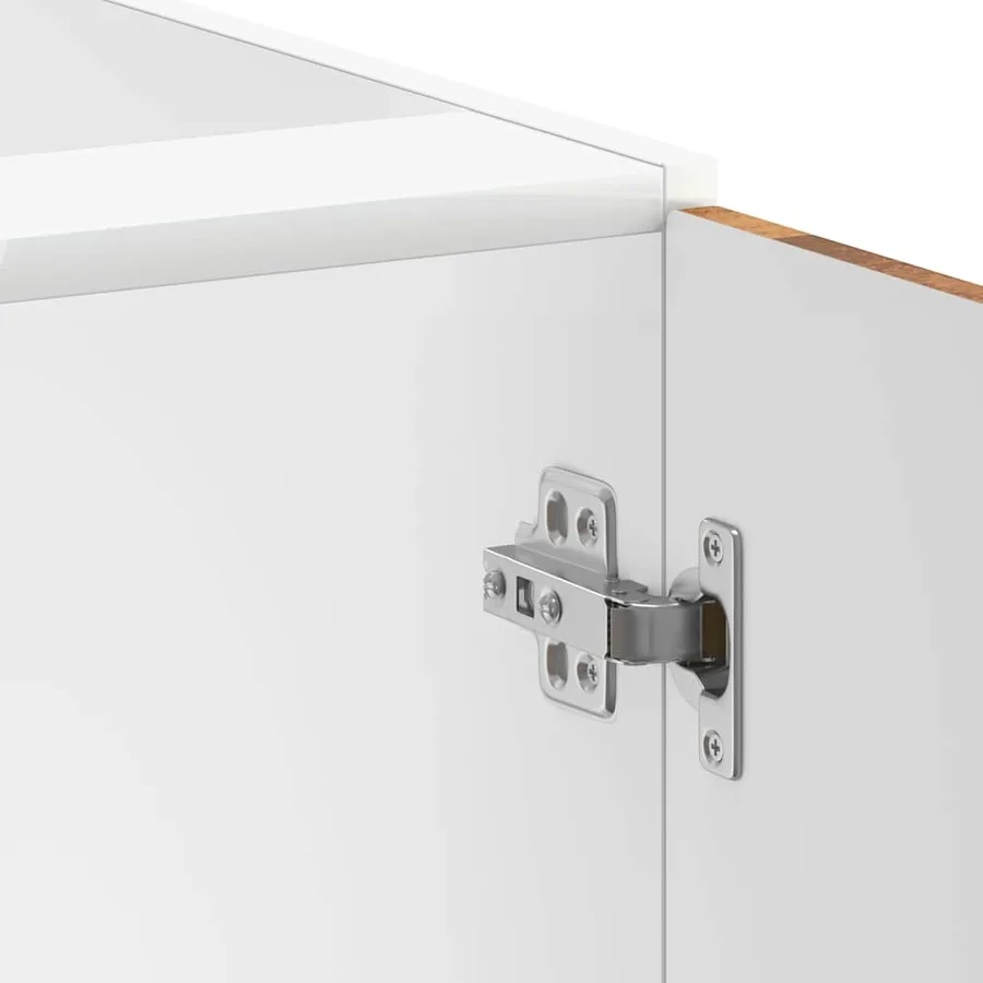 Meuble de base de lavabo Lucca vieux bois bois d'ingénierie - 9