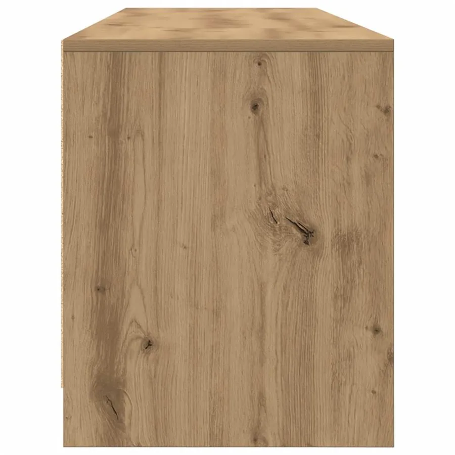 Meuble TV chêne artisanal 188,5x41x50 cm bois d'ingénierie - 7