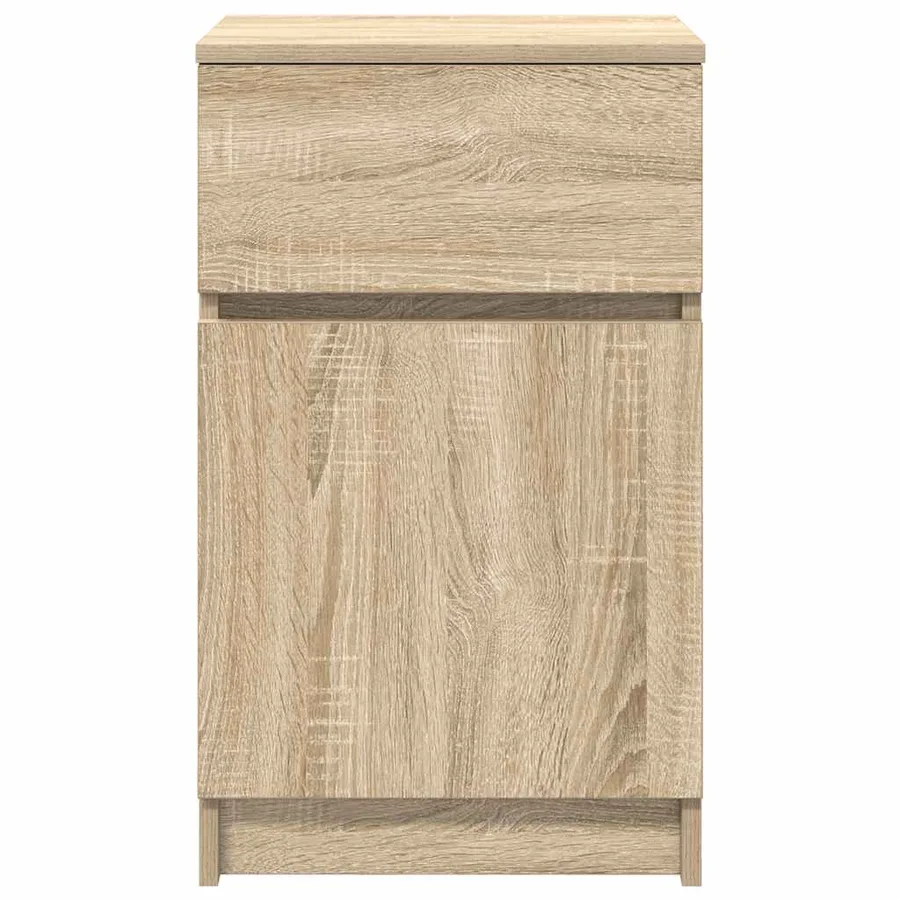 Tables de chevet 2 pcs chêne sonoma 39x35x65 cm bois ingénierie - 7