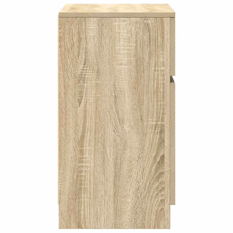 Tables de chevet 2 pcs chêne sonoma 39x35x65 cm bois ingénierie - 8