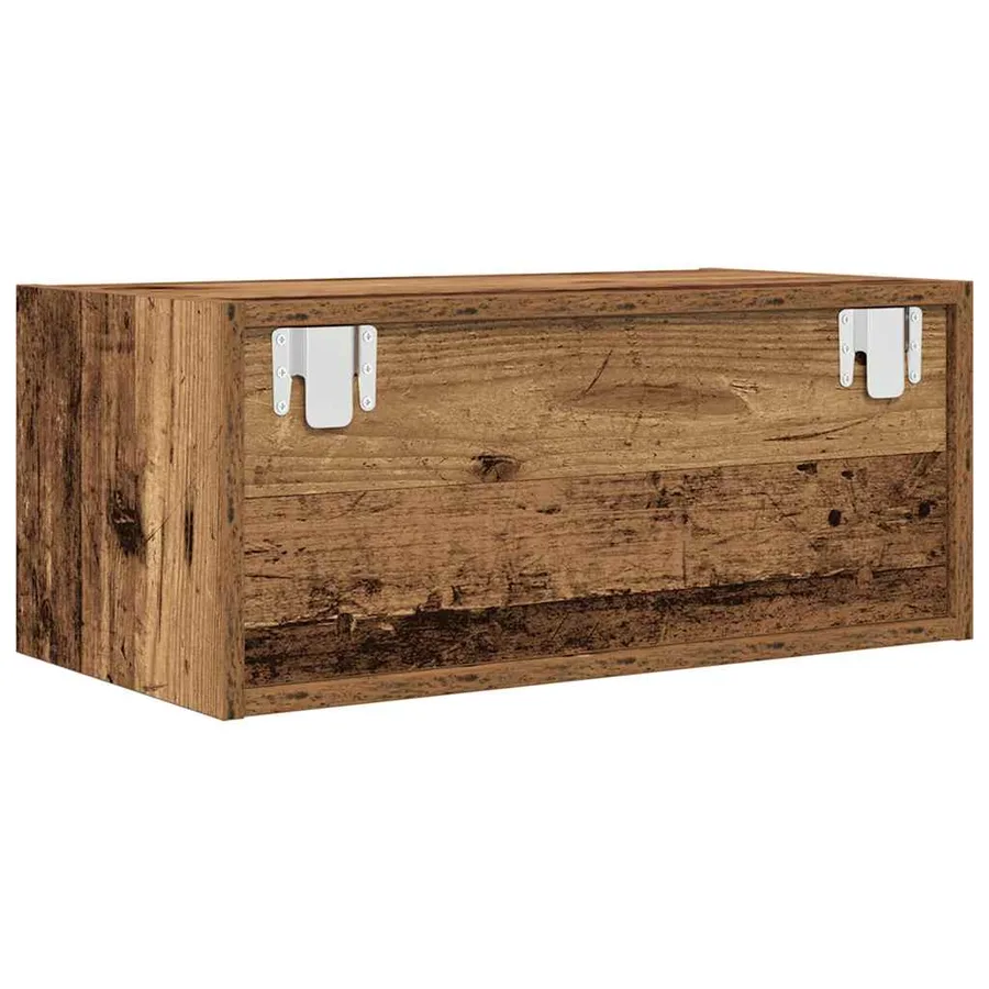 Meuble TV vieux bois 60x31x25,5 cm bois d'ingénierie - 6
